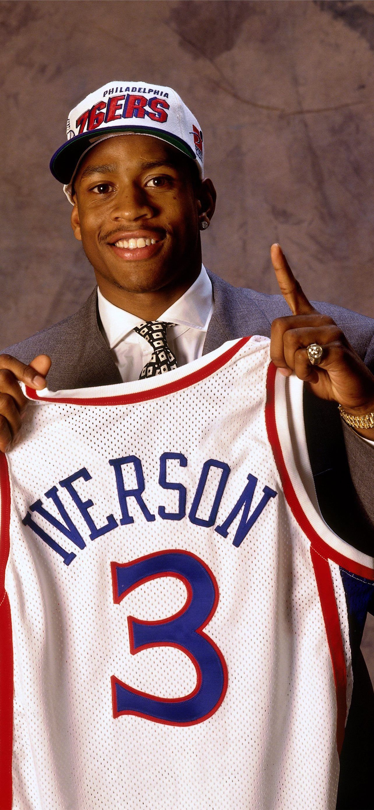 1284x2778 Round 1 Pick 1 Allen Iverson iPhone Wallpaper Free Download