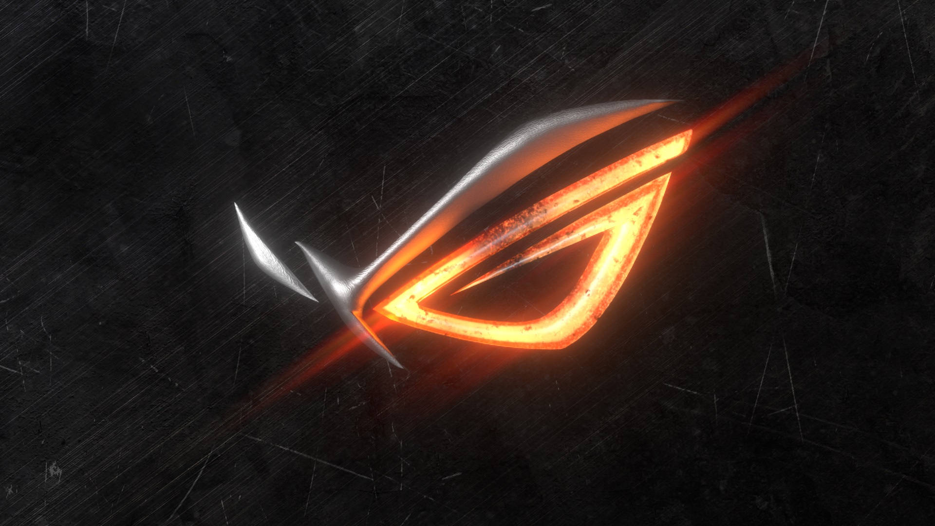 1920x1080 Download Asus Rog 4k Gaming Burning Logo Wallpaper