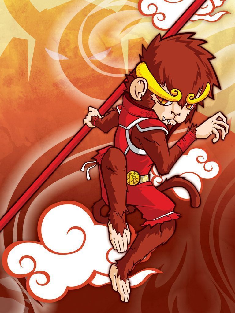 768x1024 red monkey. Monkey king, Monkey art, Cartoon monkey