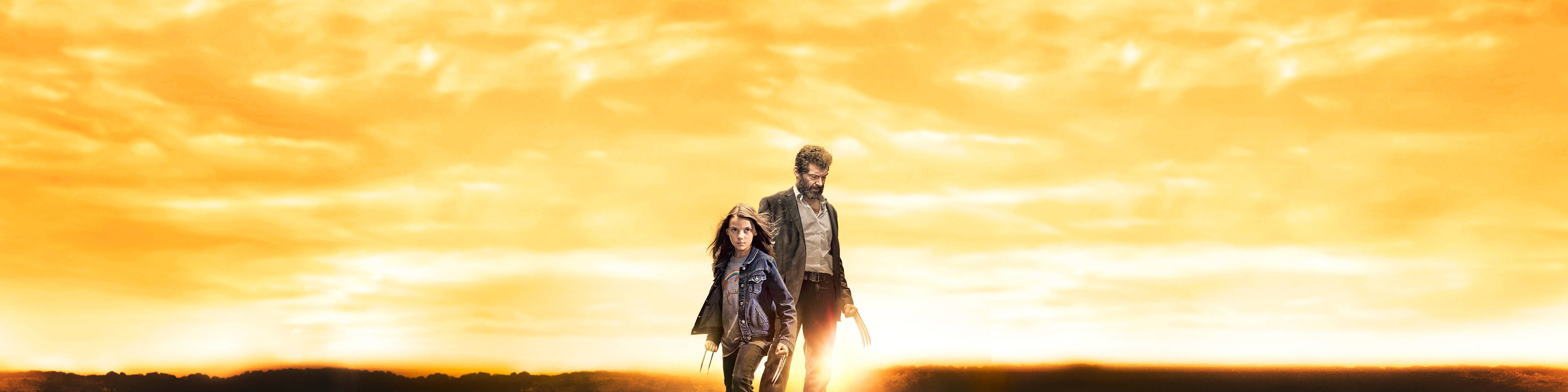 4320x1080 Download Hugh Jackman Dafne Keen Ultra Wide Wallpaper