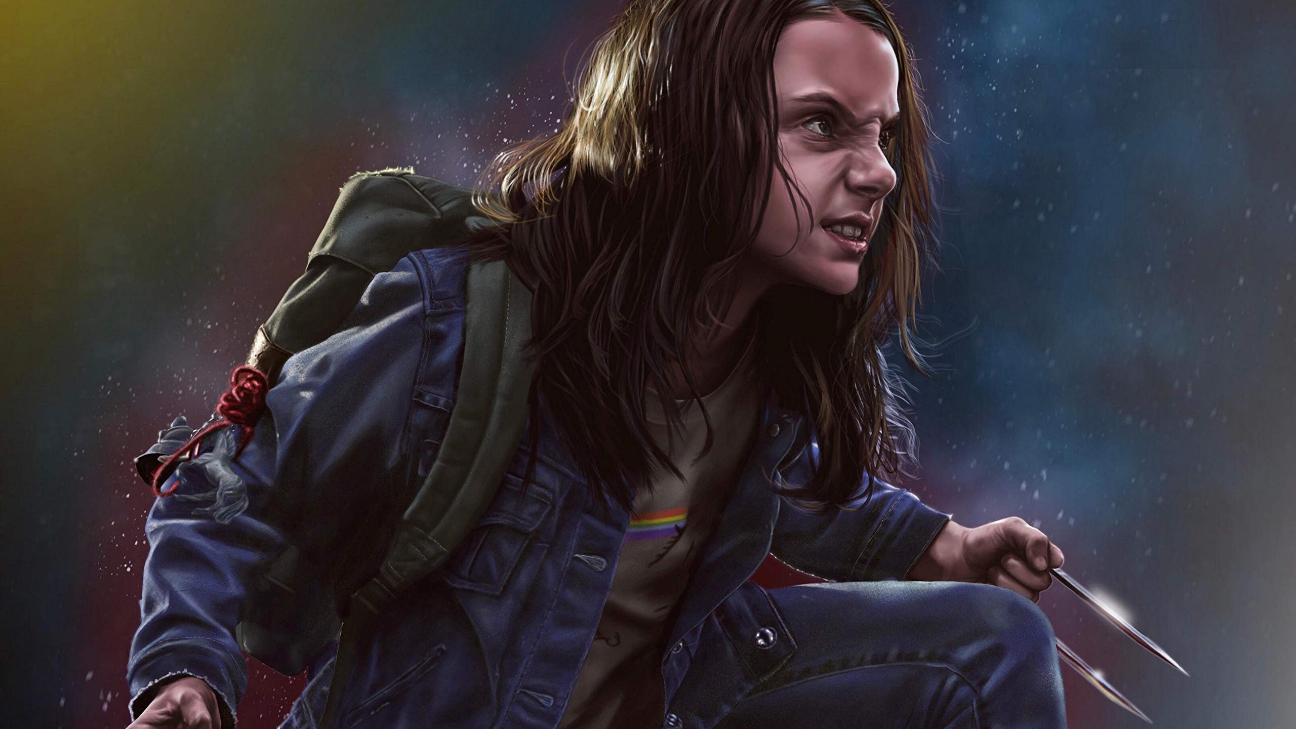 2560x1440 Poster Compatible With Laura Kinney X 23 Dafne Keen Print Art Wall Art Print Gift Unframed Printing Wall Decor (18x24 (46x61cm)): Posters & Prints