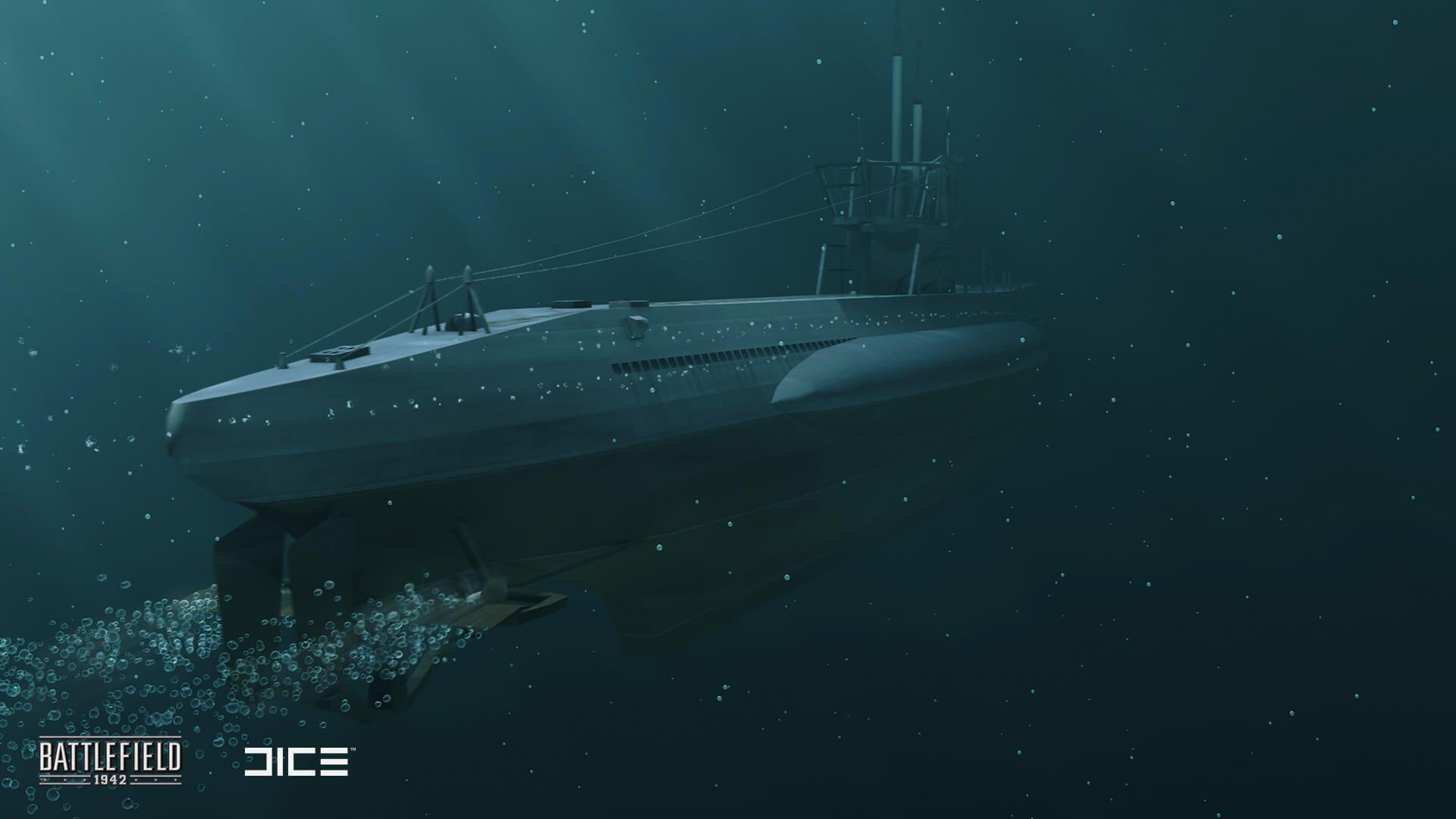 1920x1080 Battlefield 1942 Submarine HD Wallpaper