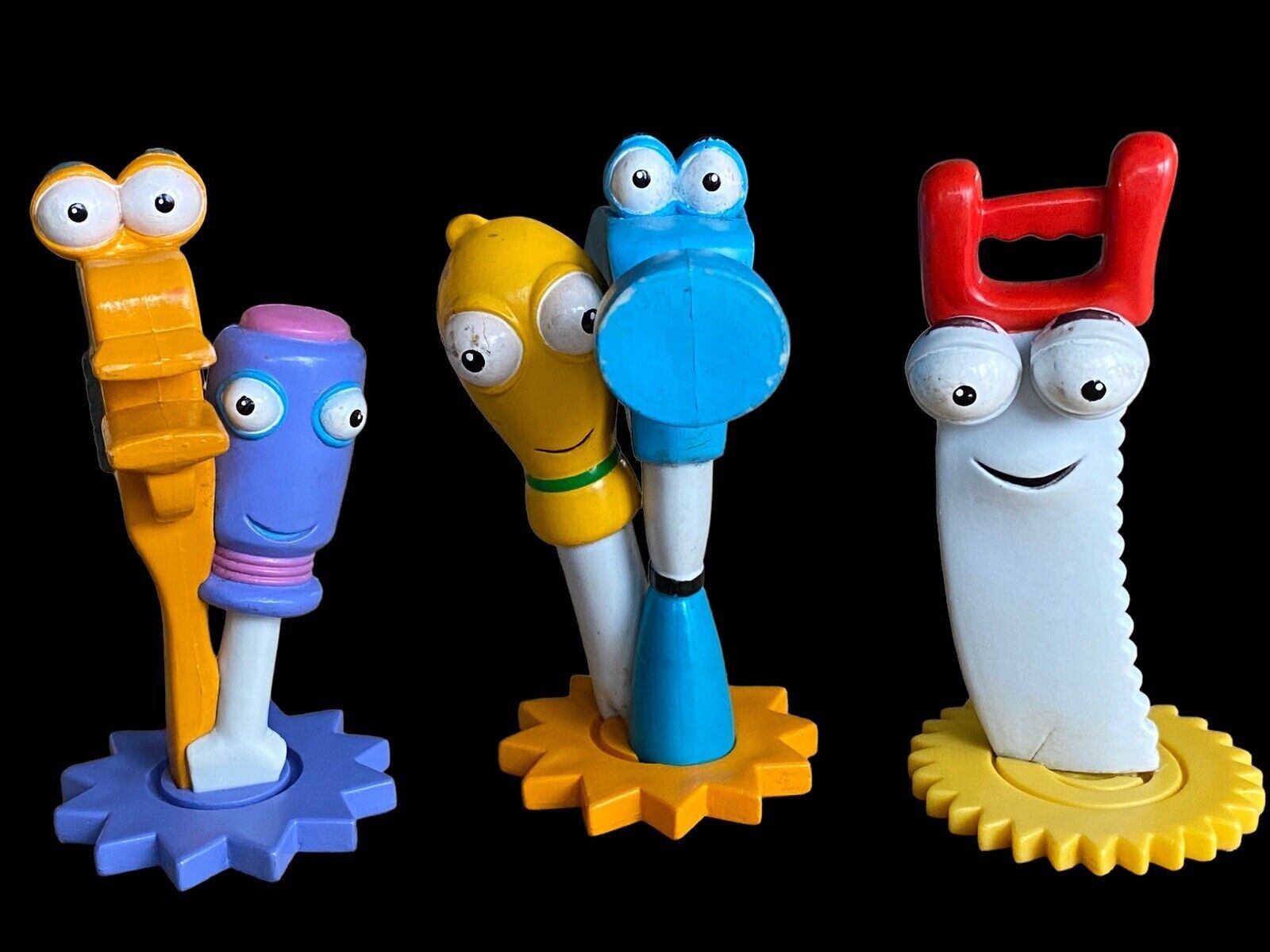 1600x1200 Disney Handy Manny Figures 3” Figure Tools Saw Hammer Wrench Cake Topper Pvc