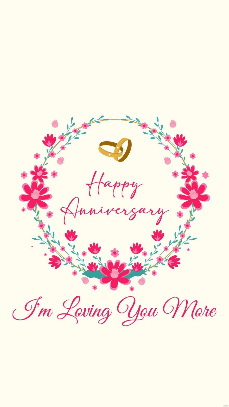 880x1564 Free Wedding Anniversary Mobile Wallpaper in Illustrator, EPS, SVG, JPG, PNG