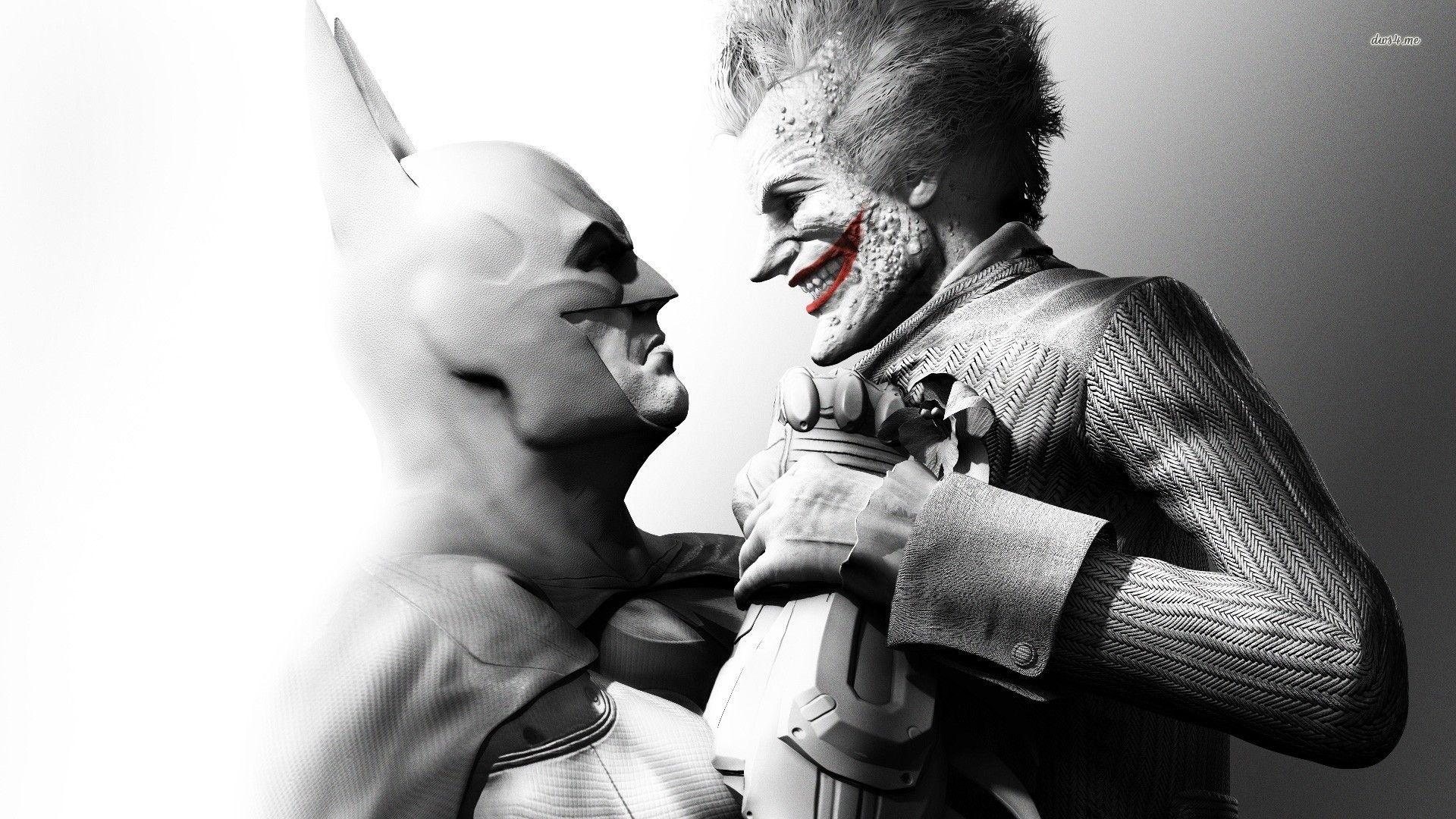 1920x1080 Batman And Joker Arkham City Wallpaper