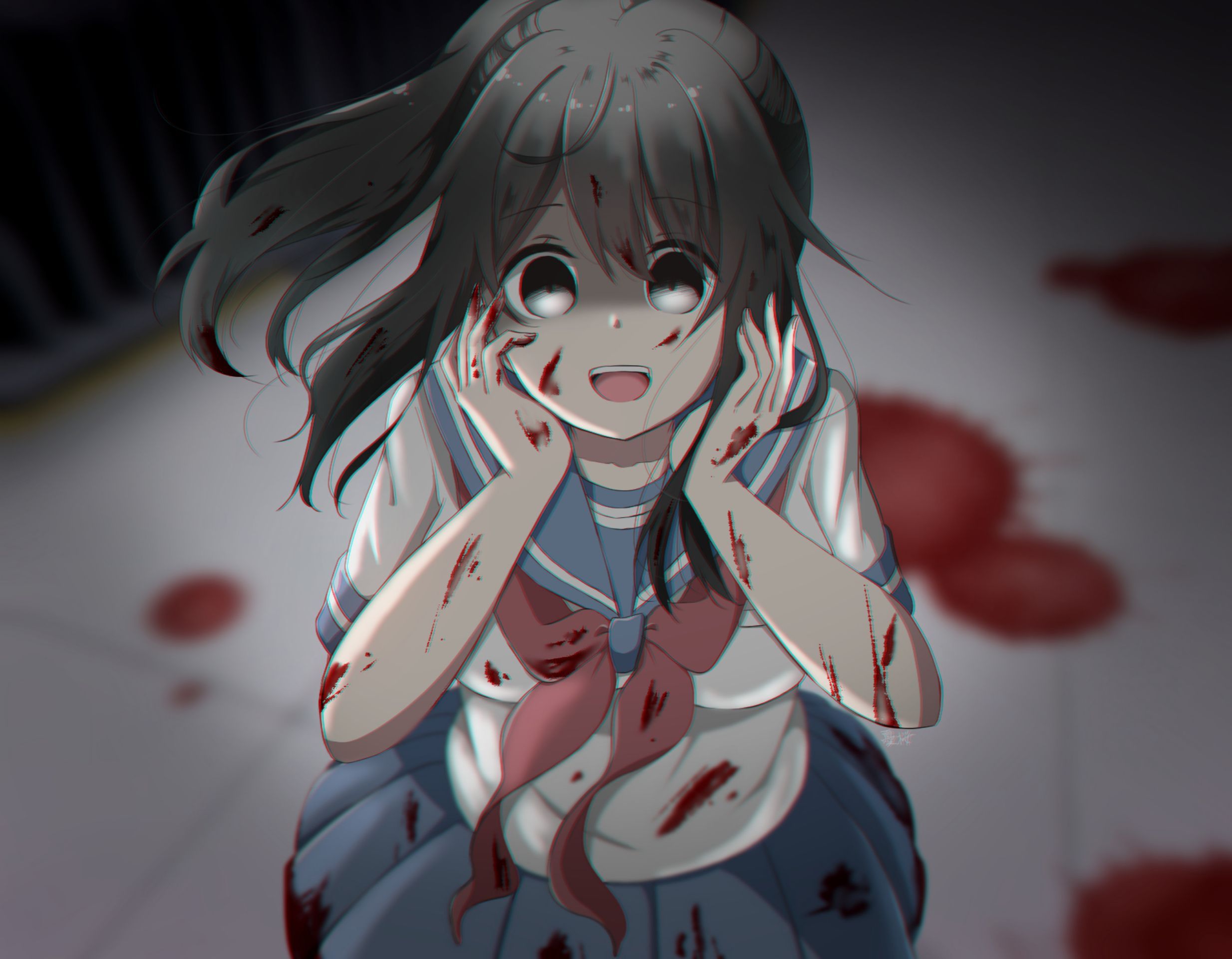 2468x1920 Video Game Yandere Simulator HD Wallpaper
