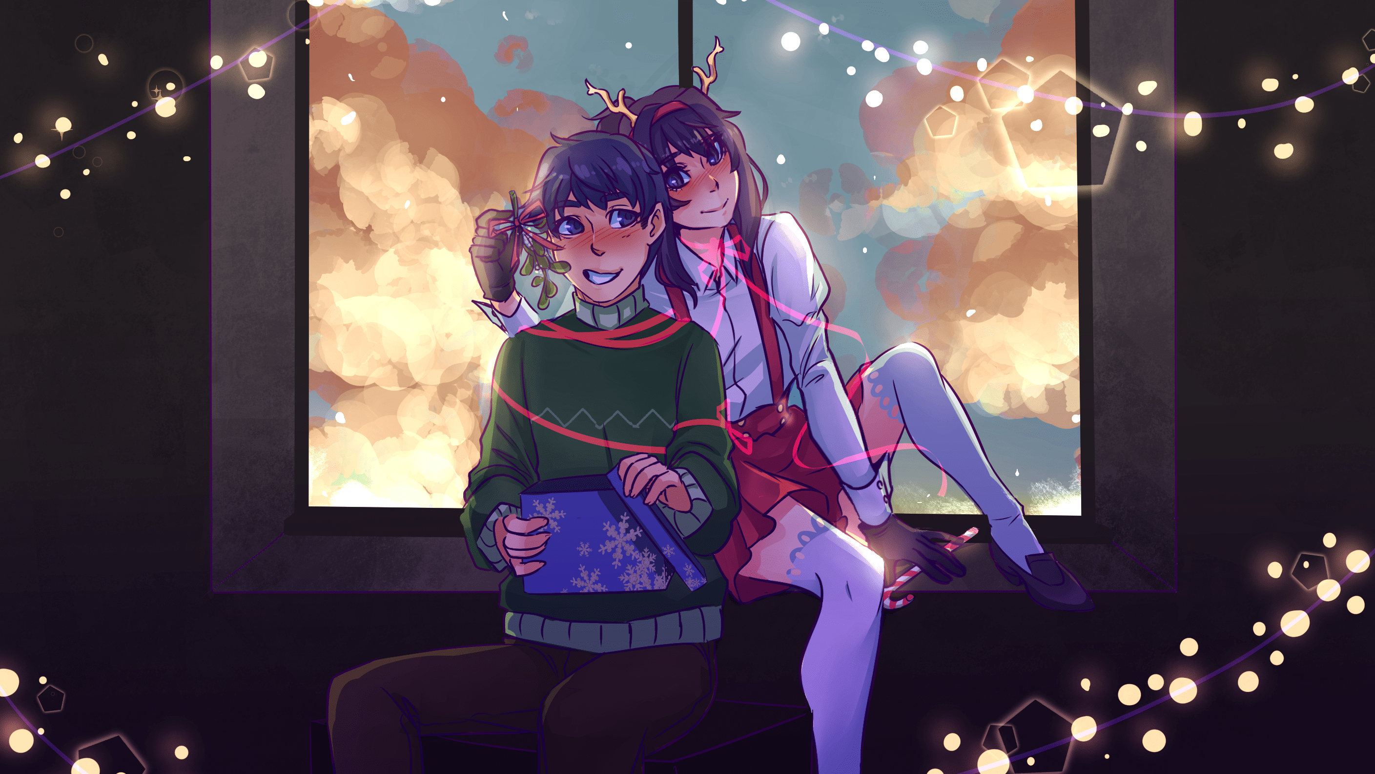 2817x1585 Christmas Couple Light