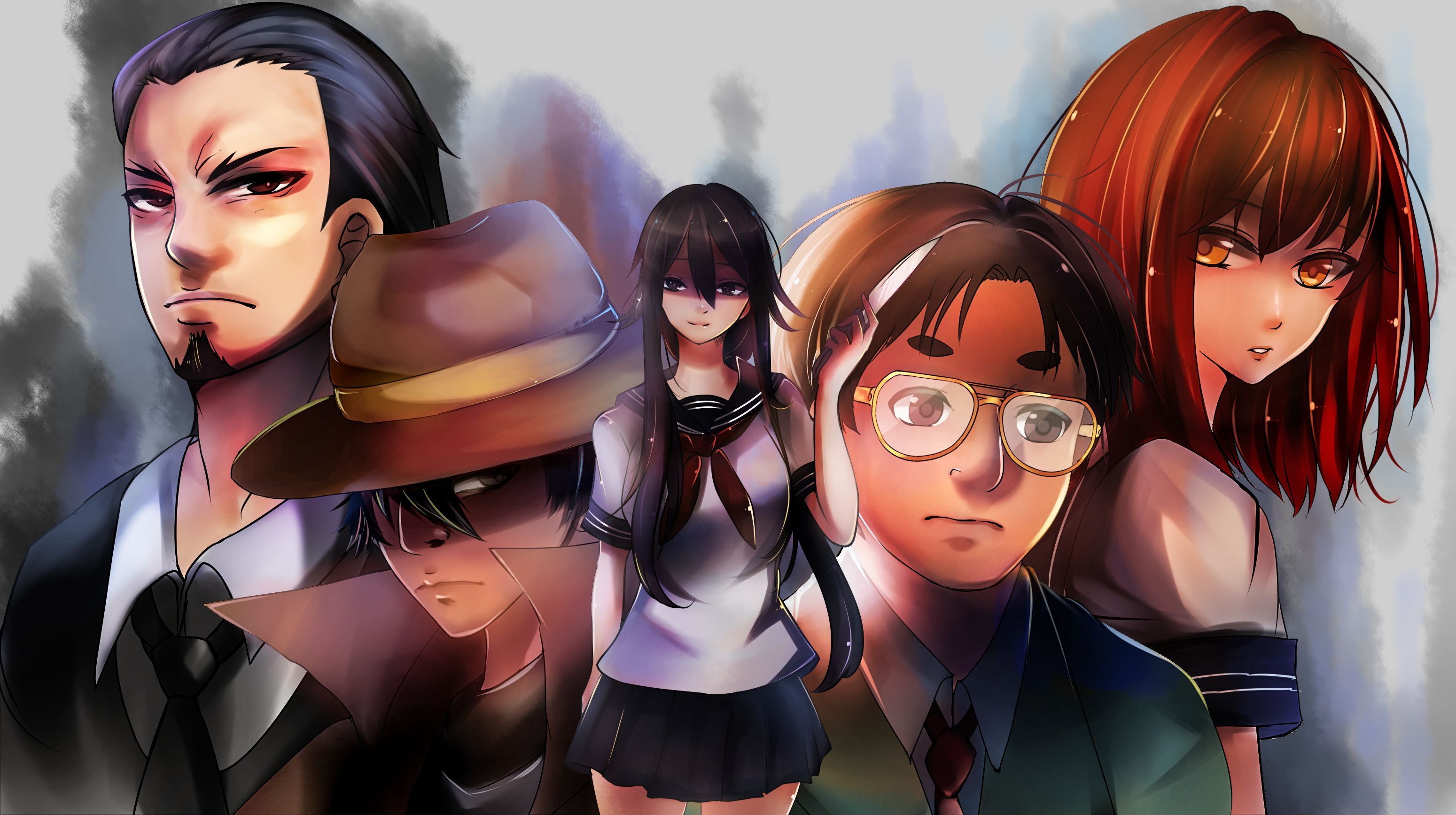 3099x1735 HD desktop wallpaper: Video Game, Yandere Simulator, Kocho Shuyona, Ryoba Aishi, The Journalist (Yansim), The Yakuza (Yansim) download free picture