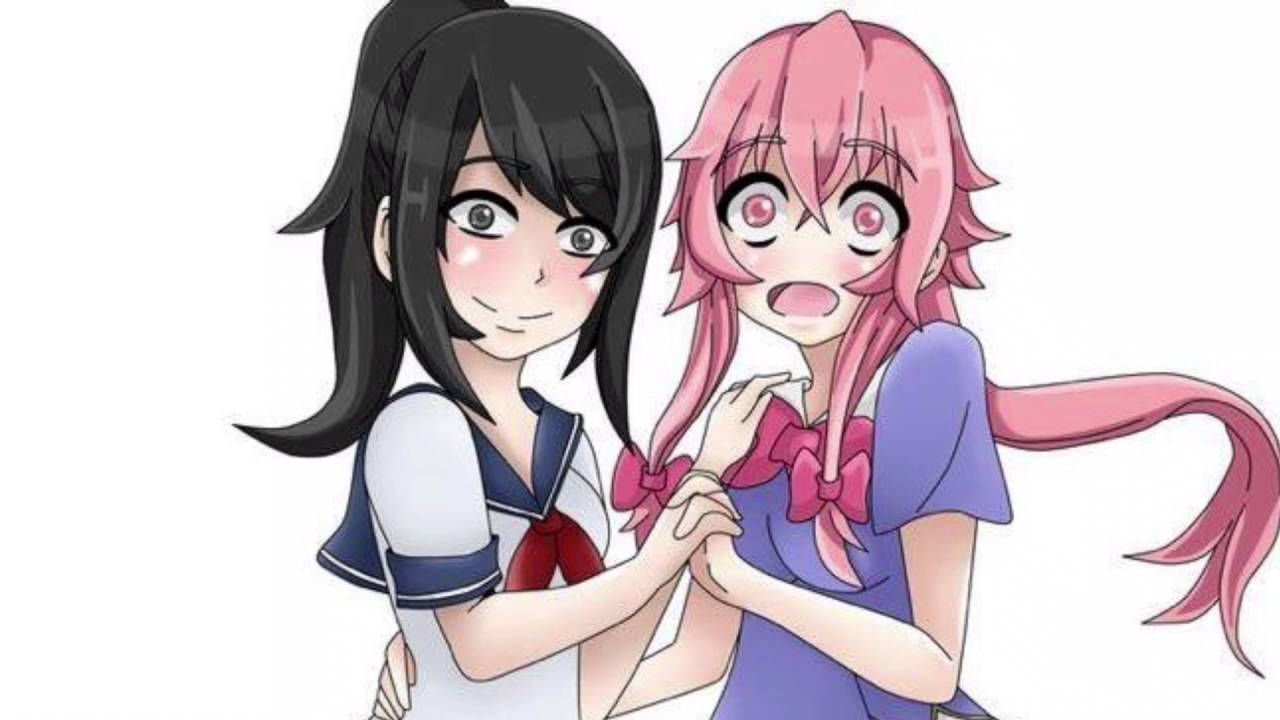 1280x720 Download Yandere Simulator and Future Diary Crossover Wallpaper