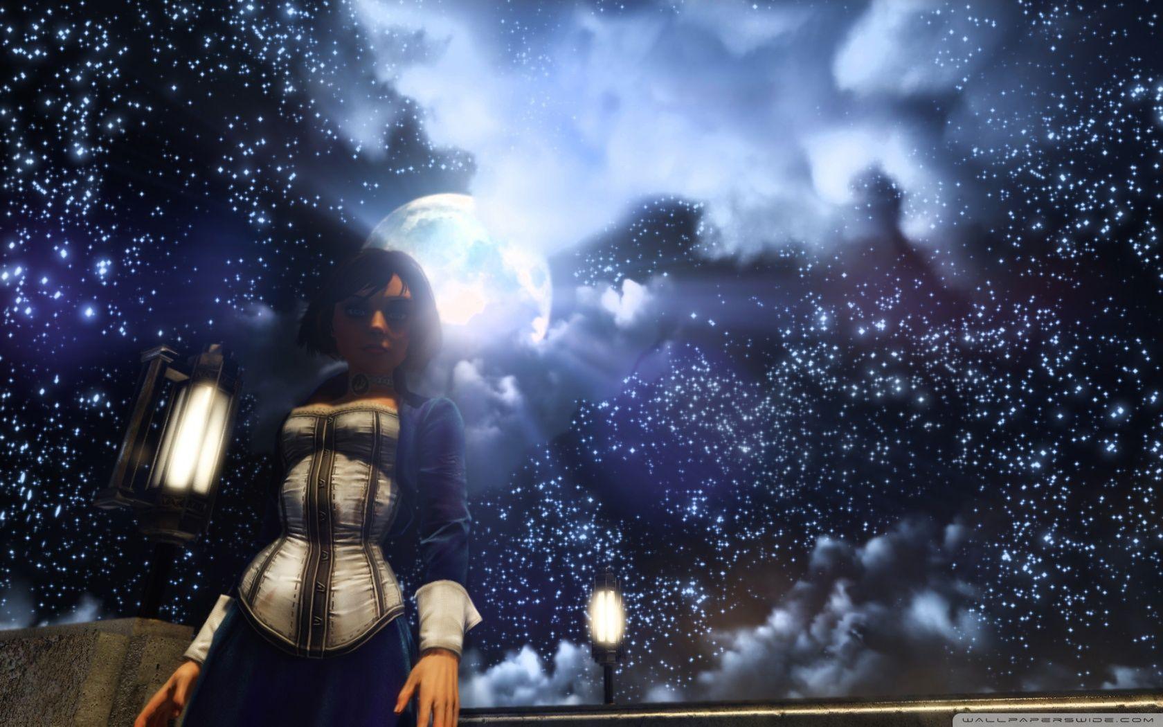 1680x1050 BioShock Infinite Elizabeth and the starry sky ❤ 4K HD Desktop