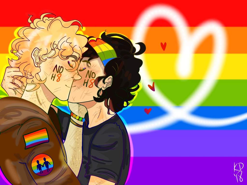1024x768 Solangelo Gay Pride!
