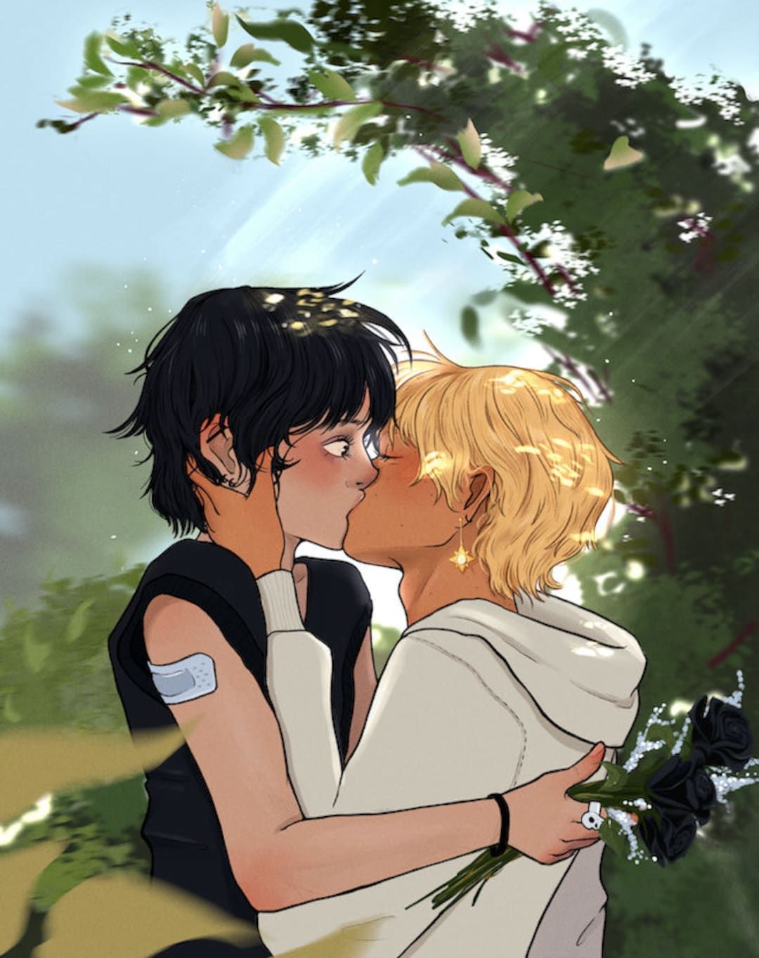 1080x1363 Solangelo Kiss Fine Art Print