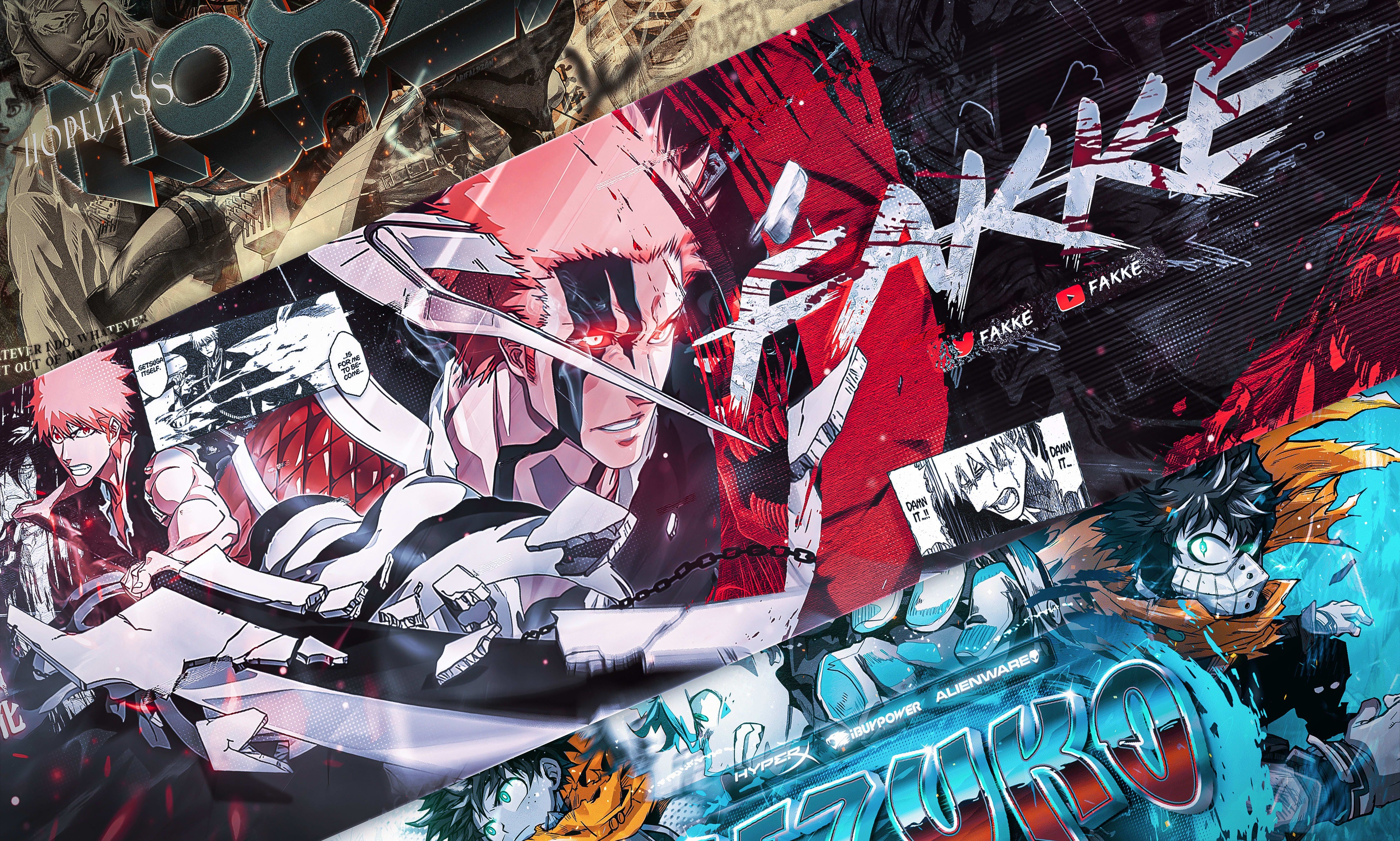 5000x3003 Design eyecatching anime banner youtube, twitter, wallpaper