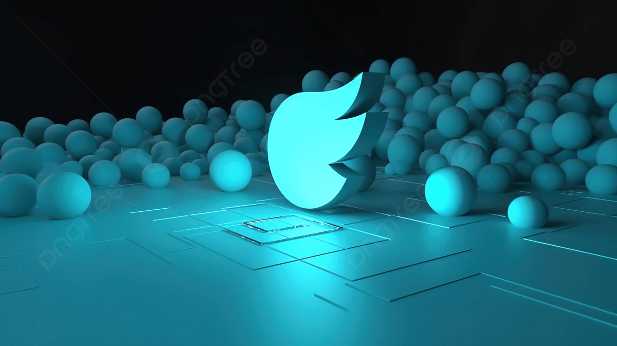 1200x673 Background With Follow Us Text And 3D Rendered Twitter Logo, Twitter Background, 3D Banner, Realistic Background Background Image And Wallpaper for Free Download