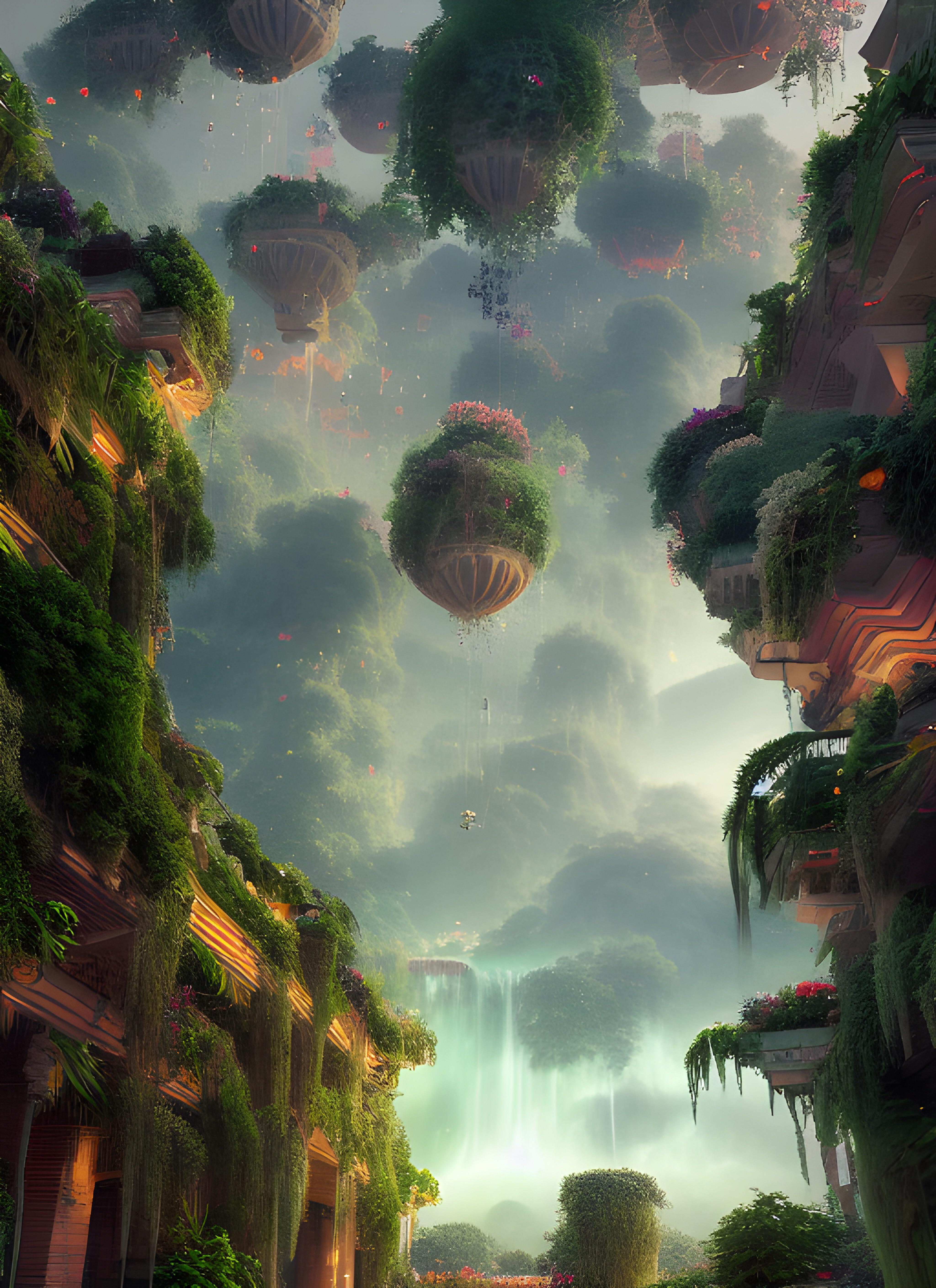 4096x5632 The Hanging Gardens of Babylon