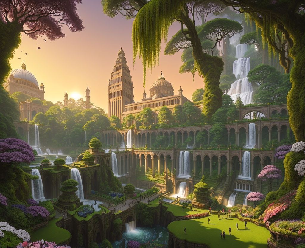 1024x832 Hanging gardens of Babylon