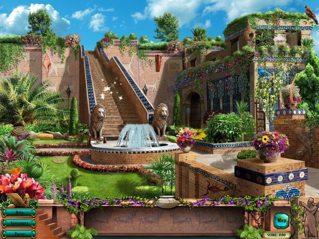 1024x768 Hanging Gardens Of Babylon 042. About Us: Fantasy Art.tel M
