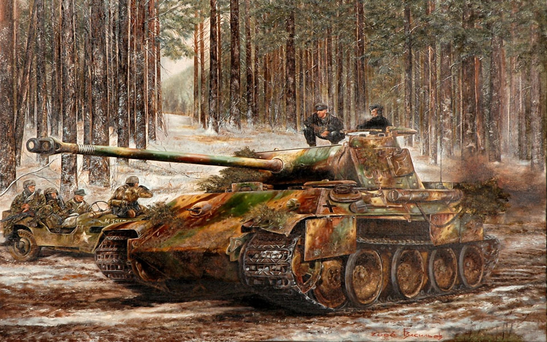 1920x1200 Download Panther Tank wallpaper for mobile phone, free Panther Tank HD picture