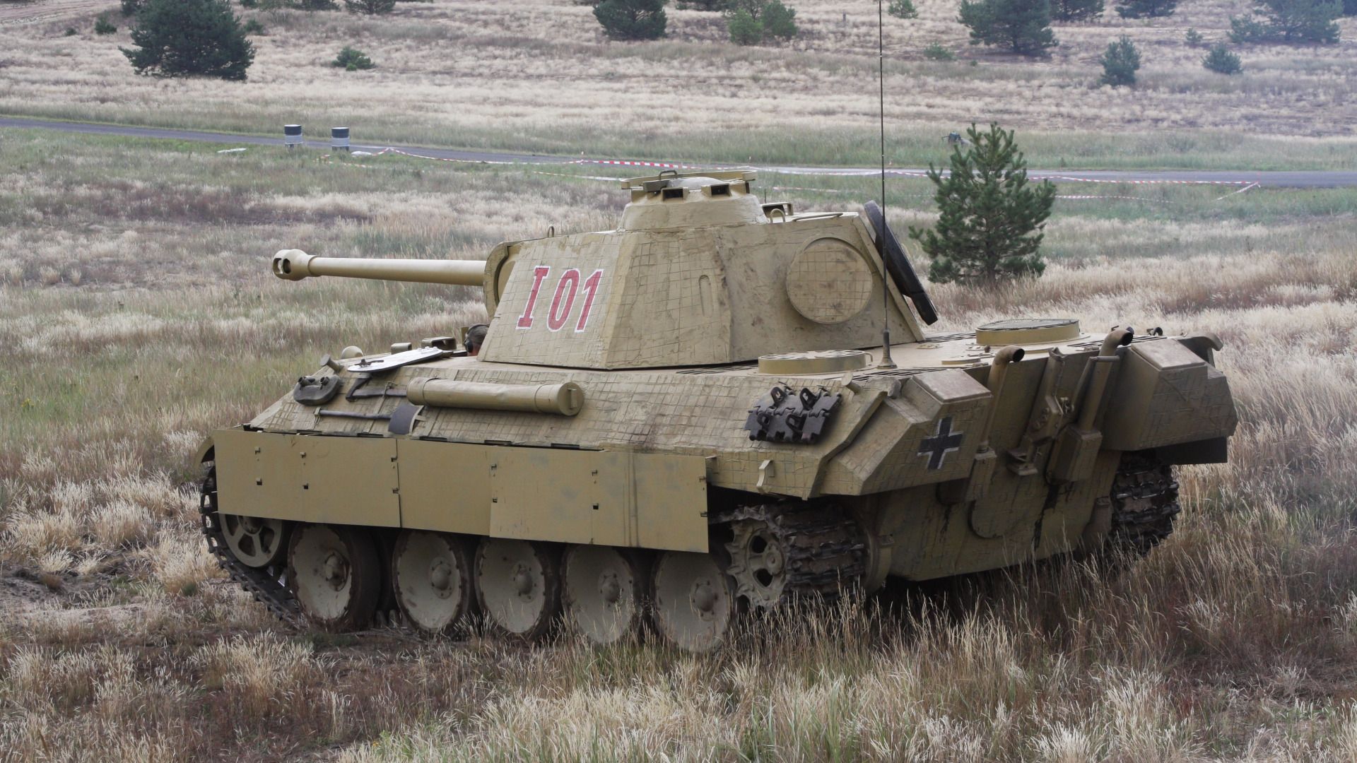 1920x1080 Download wallpaper german, Panther, tank, sahara section weapon in resolution 1920x1080