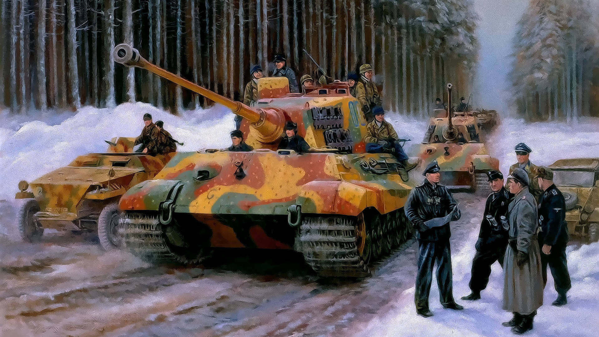 1920x1081 Download Camouflage Military Tank Wallpaper