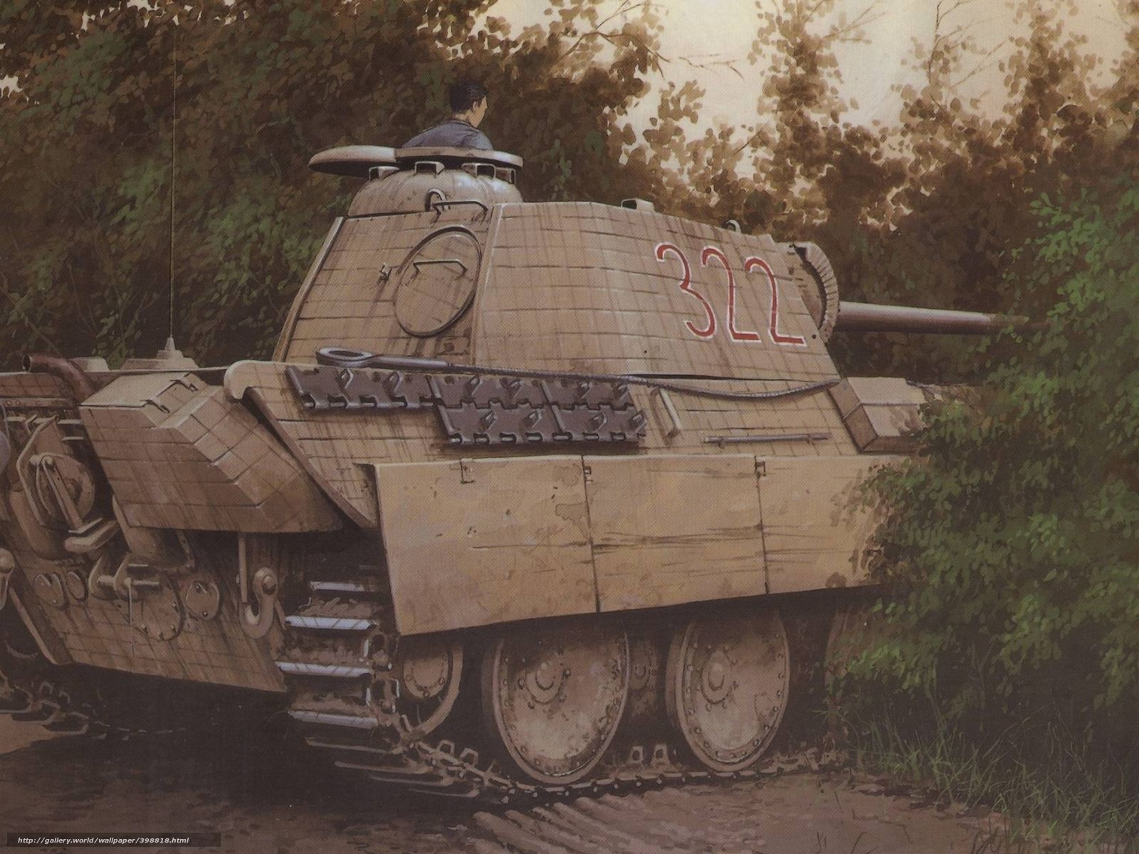 1600x1200 Download wallpaper panther, ww military art free desktop wallpaper in the resolution 1920x1440
