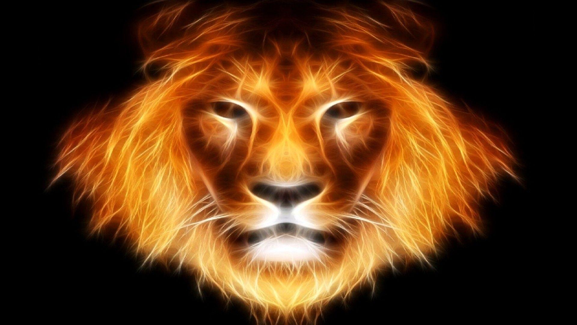 1920x1080 Abstract Lion Wallpaper