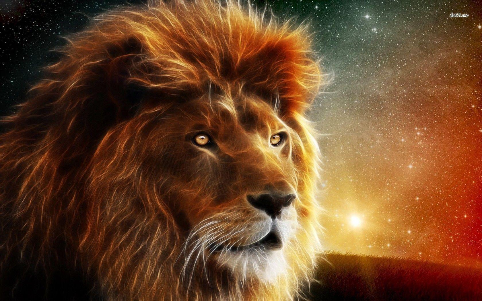 1680x1050 Lion Abstract HD Wallpaper