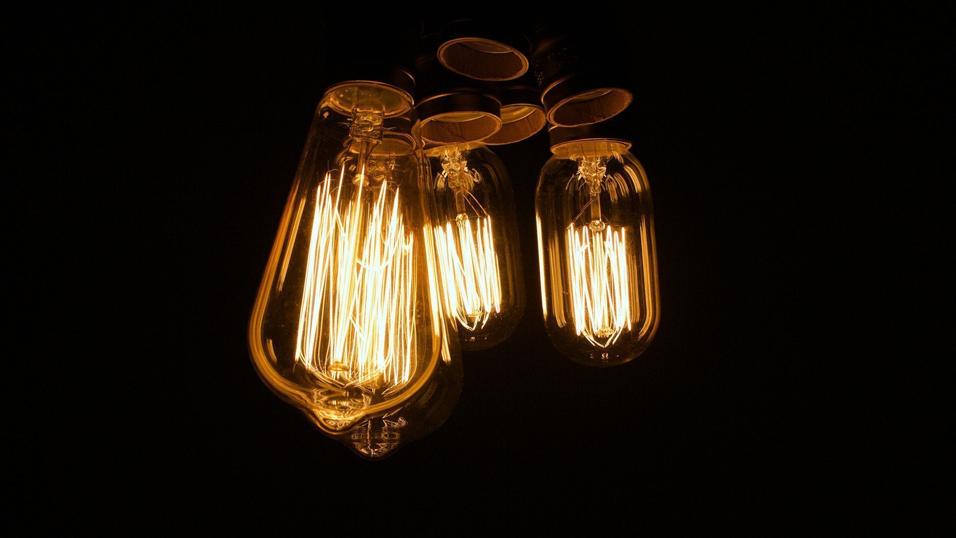 1920x1080 wallpaper for desktop, laptop. light bulb dark night nature