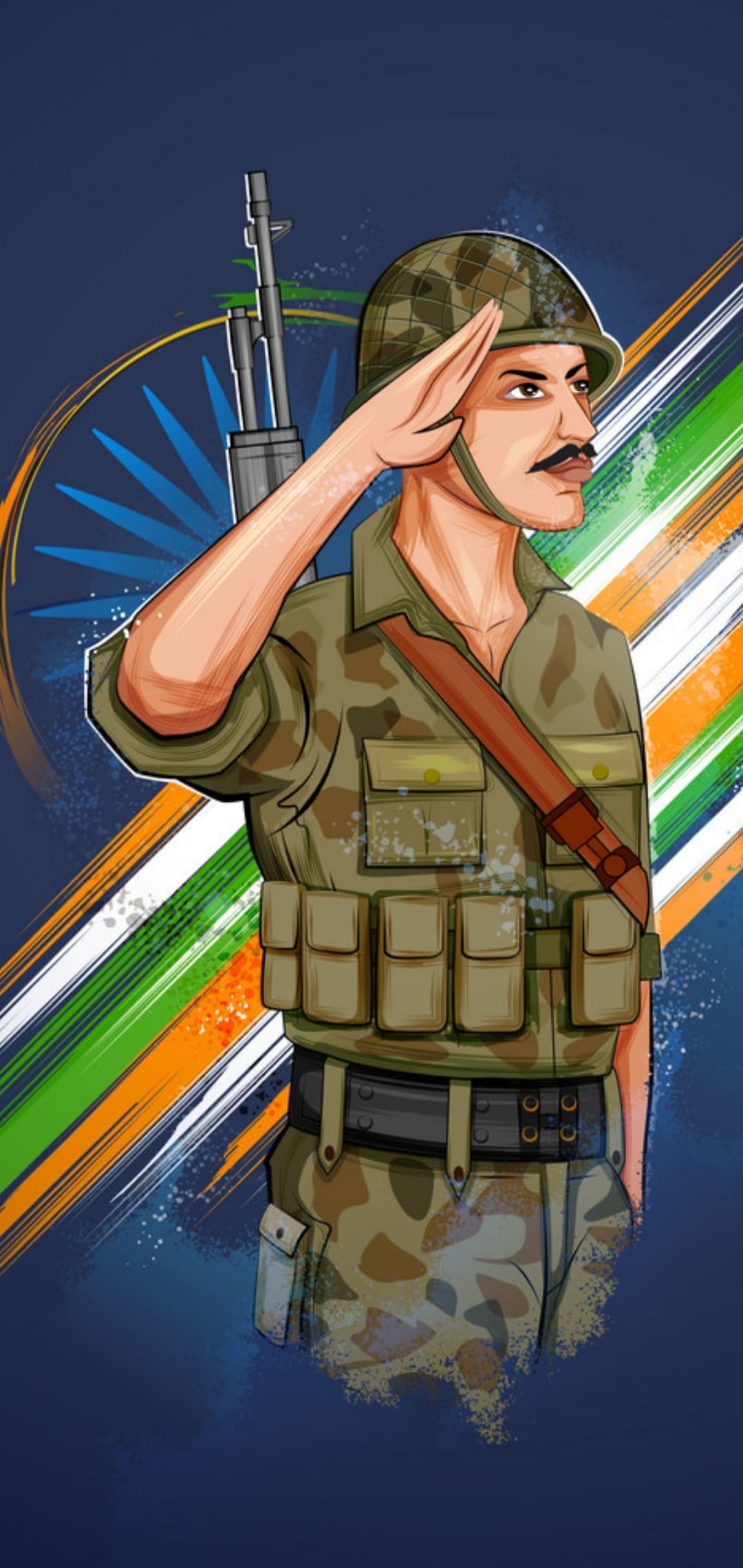 1080x2280 Indian Army Uniform Wallpaper