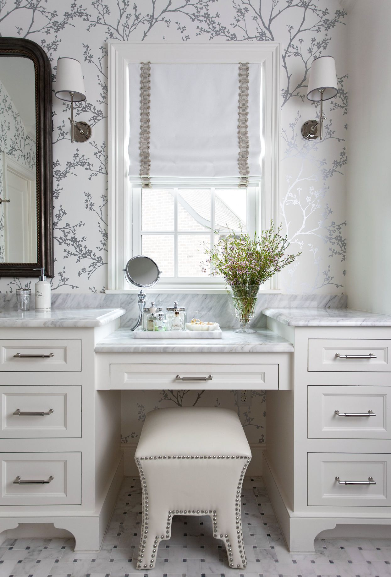1244x1837 Bathroom Vanities with a Makeup Table to Glam Up Your Routine