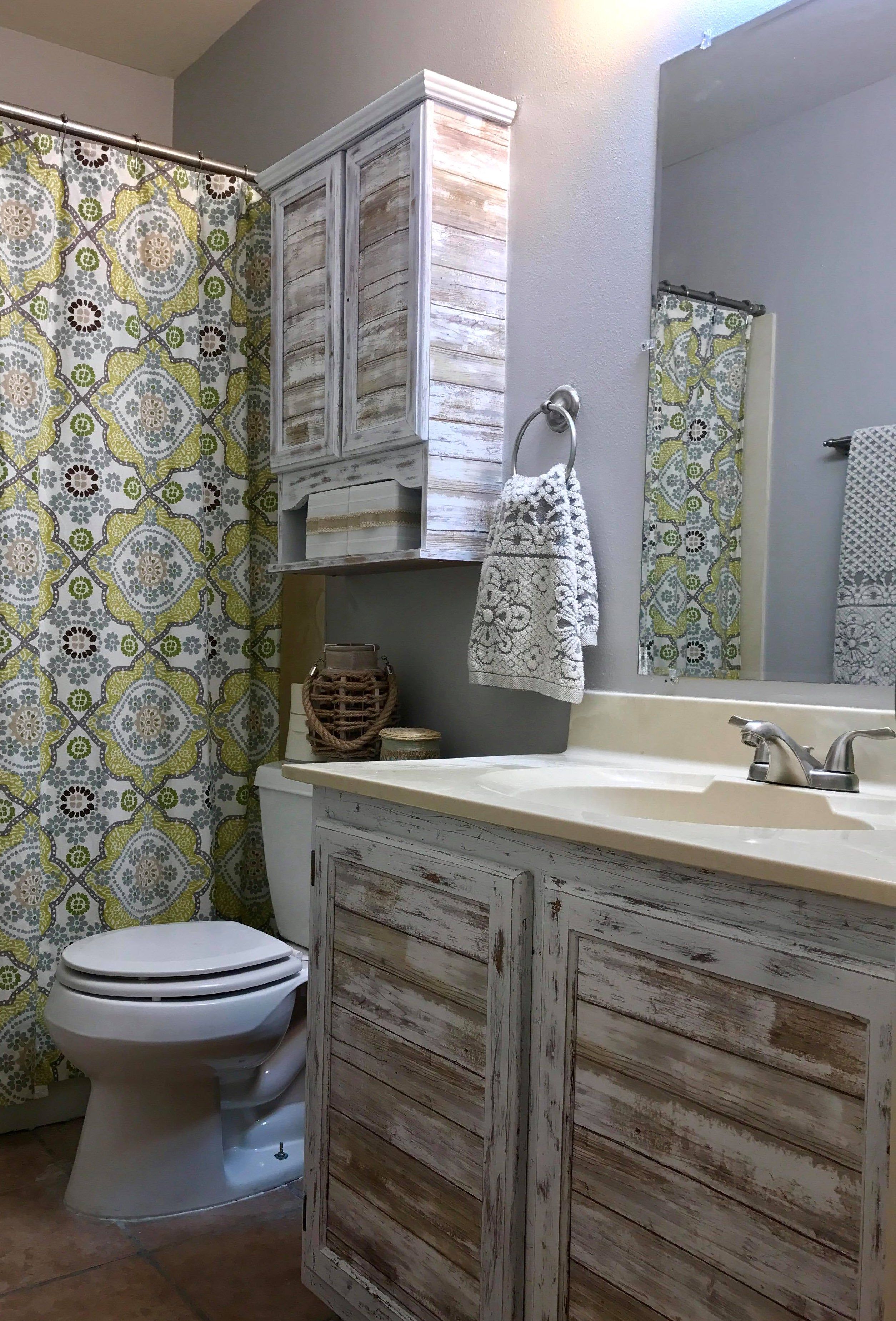 2509x3699 Farmhouse Chic Bathroom with Peel and Stick Wallpaper