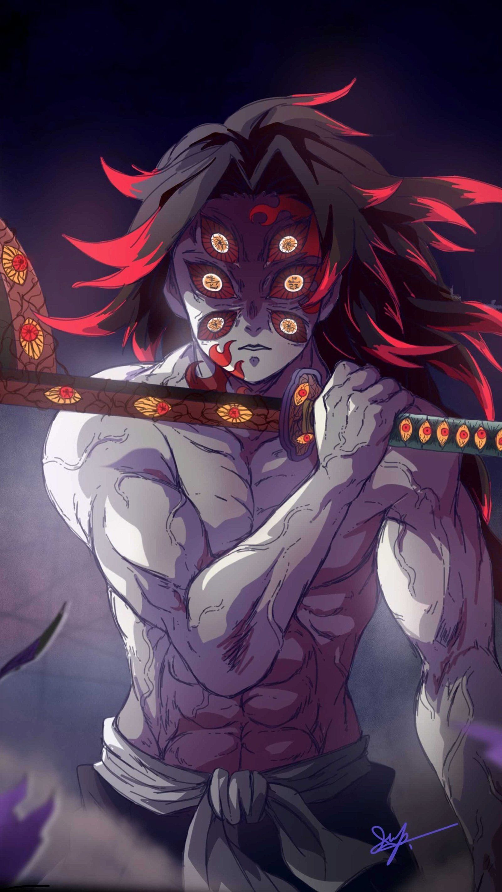 1600x2844 Kokushibo Slayer Wallpaper Download