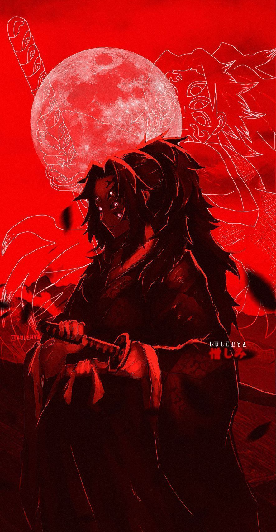 886x1708 Kokushibo / kimetsu no yaiba for cell phone wallpaper. Dark fantasy art, Anime wallpaper, Fantasy art