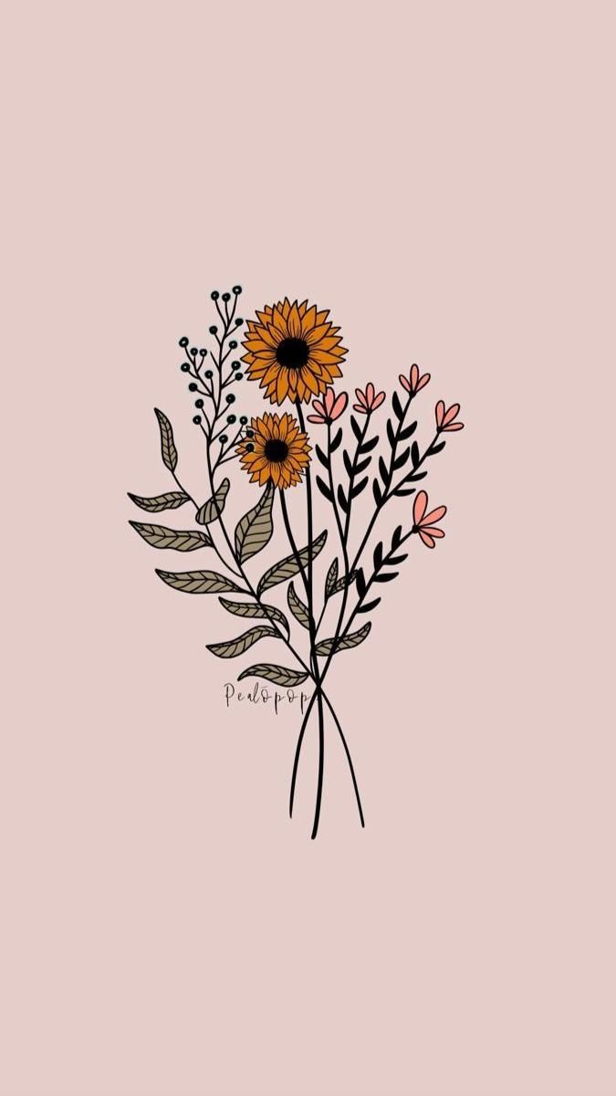 675x1200 Flowers. Flower drawing, Flower art drawing, Drawings