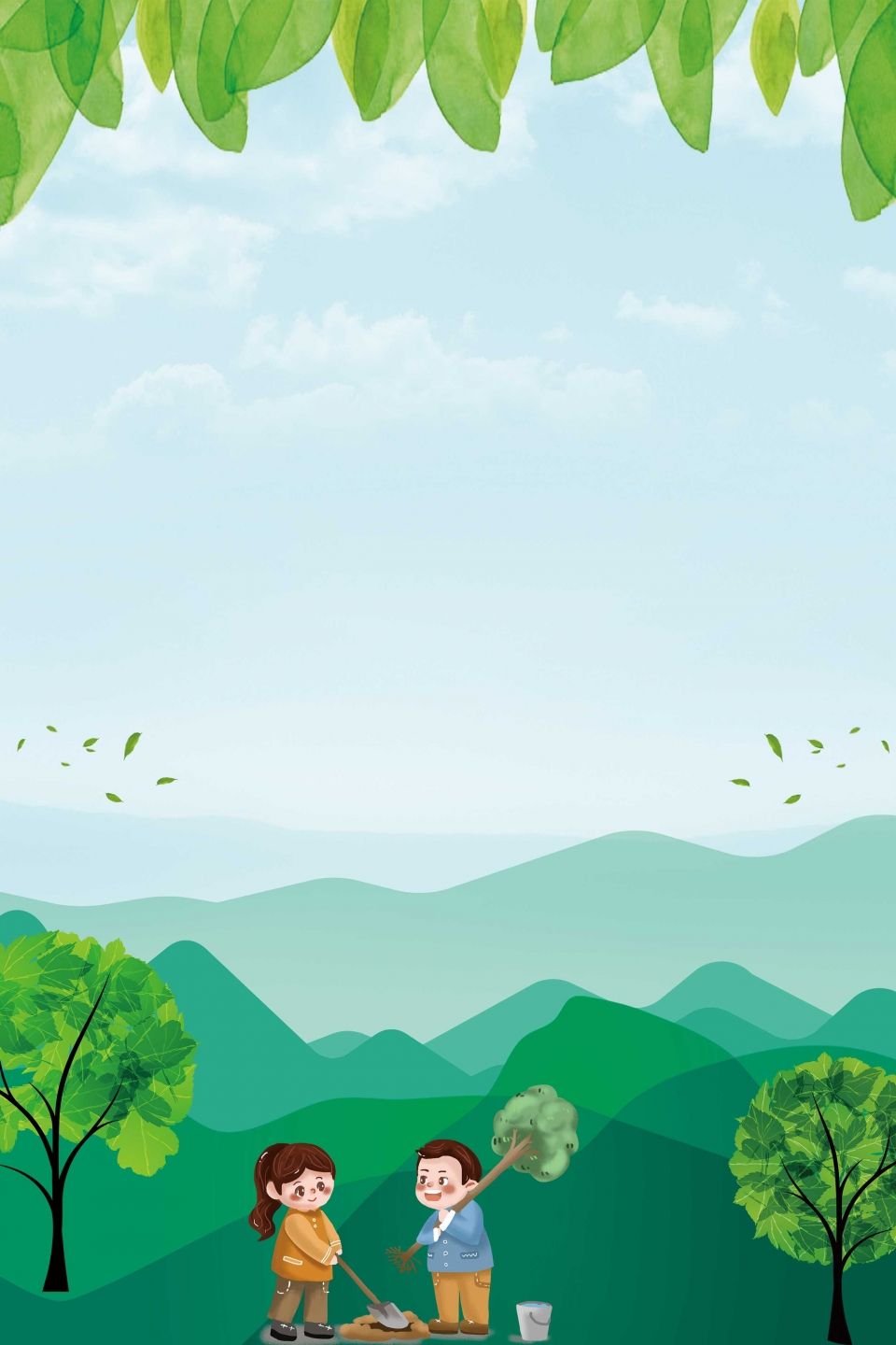960x1440 Green Tree Planting Background Poster Wallpaper Image For Free Download. Trees to plant, Wallpaper nature flowers, Christmas tree poster