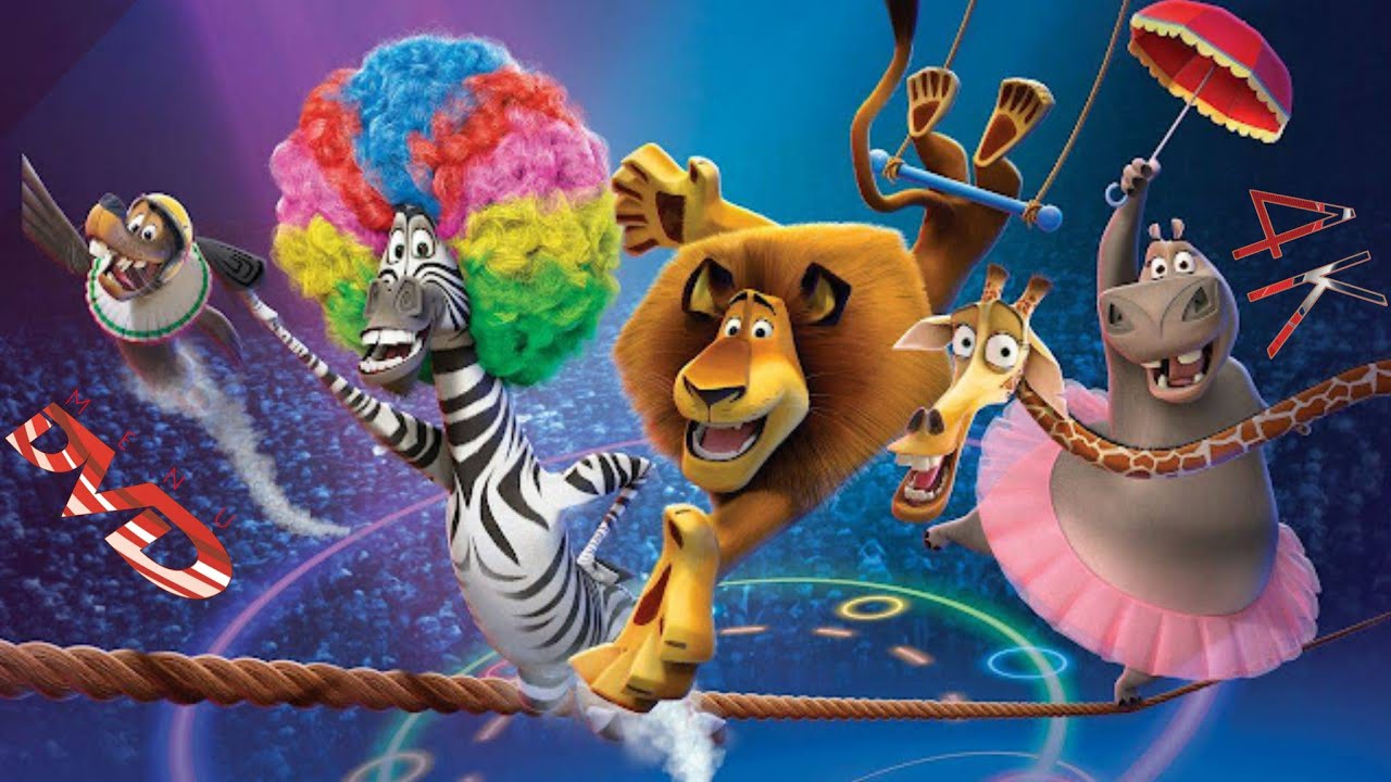 1280x720 Menu De DVD Madagascar 3: Os Procurados (De 2012) Em 4K