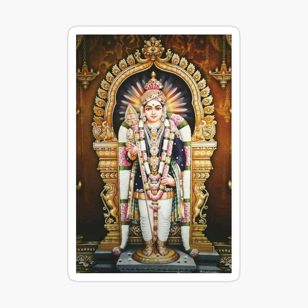 1000x1000 Palani Murugan Raja Alangaram Poster