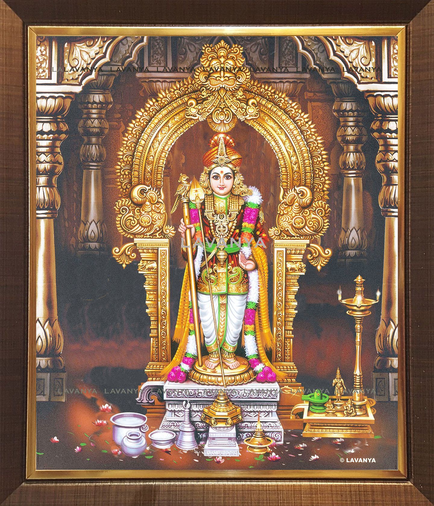 1440x1680 Murugan Palani Digital Photo with Frame and Glass (L309B)