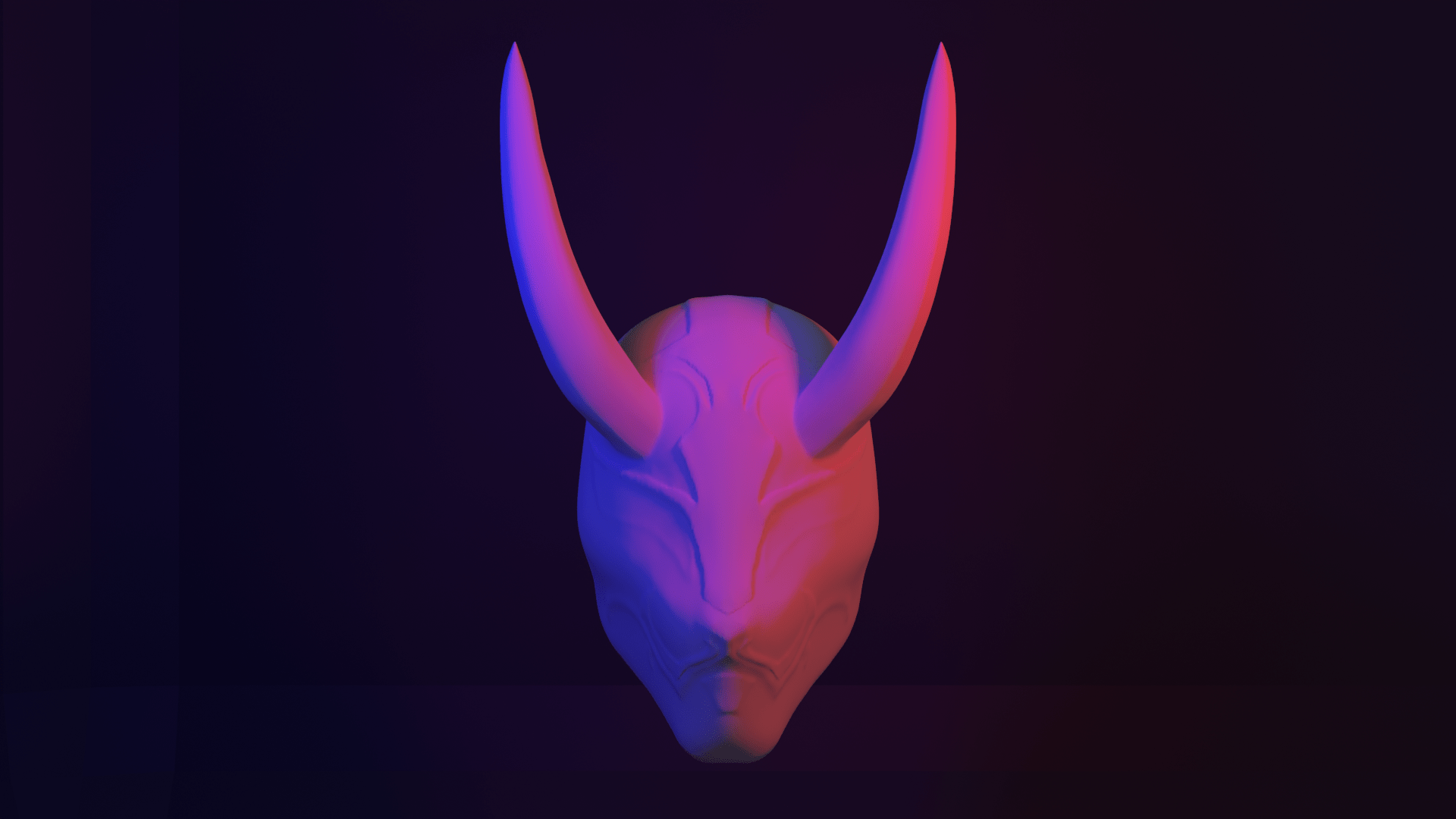 1920x1080 STL file Mask Stray (New Deriva), Mascara Stray (Nuevo Deriva)