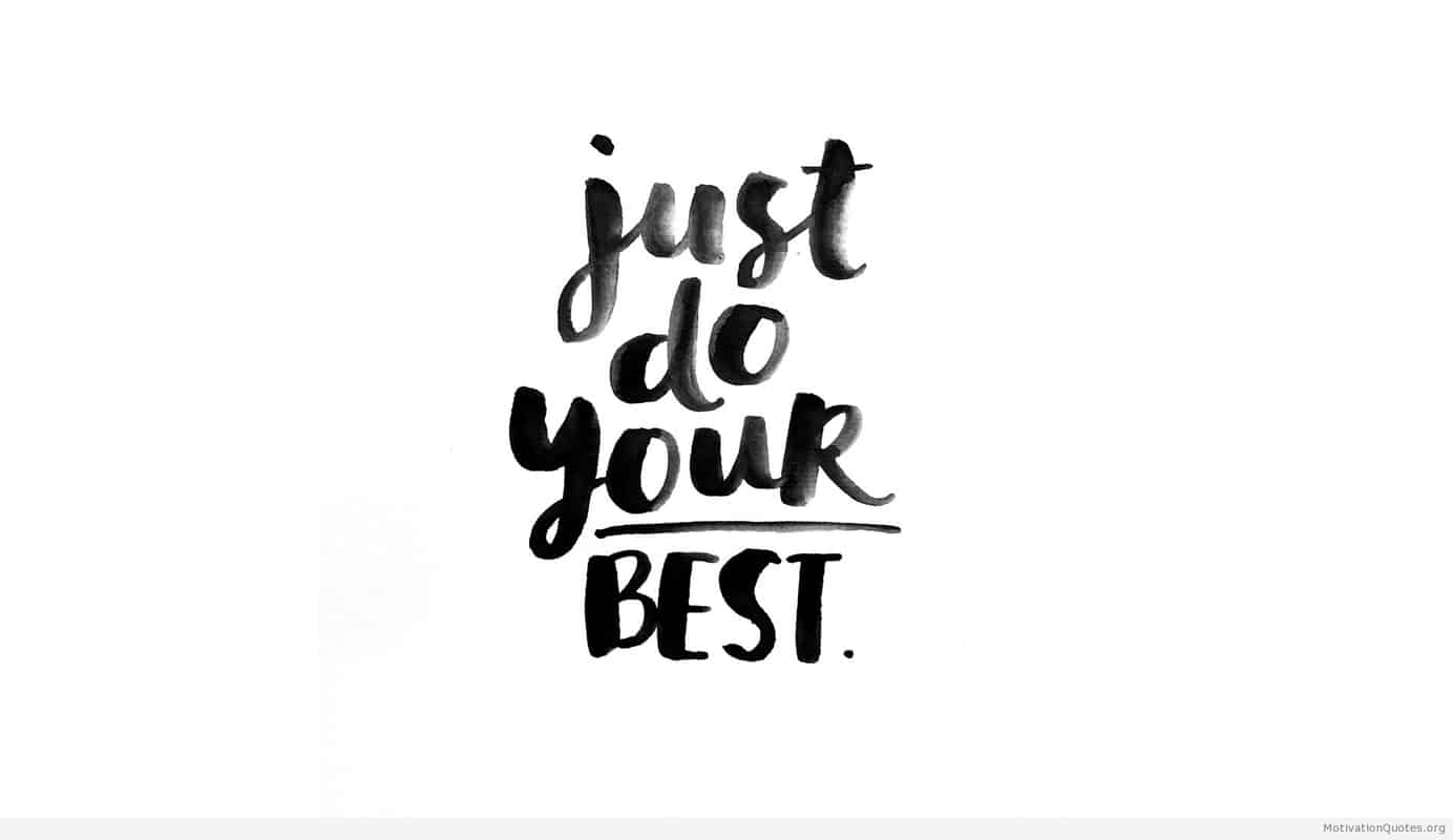 1384x800 Do Your Best Wallpaper