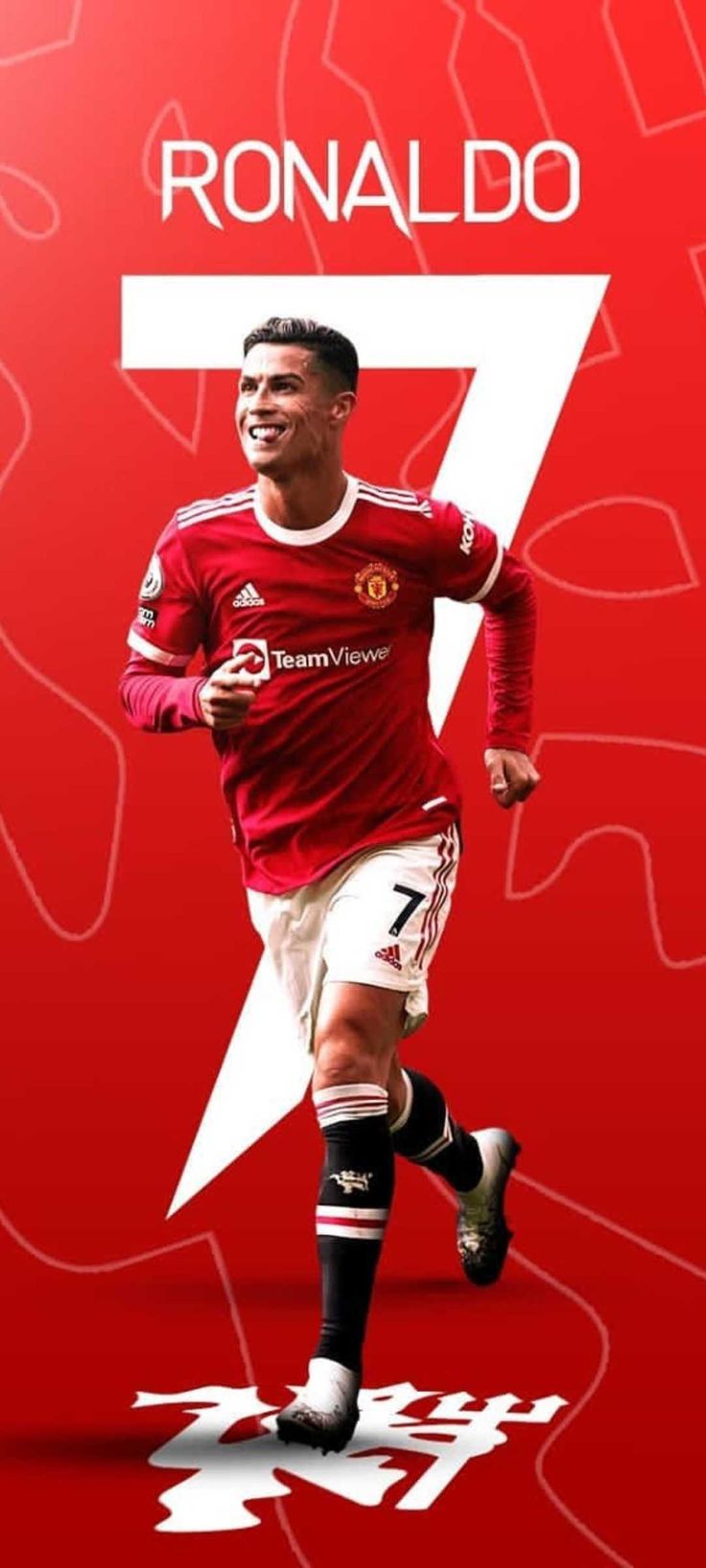 736x1635 Manchester United Cristiano Ronaldo Wallpaper