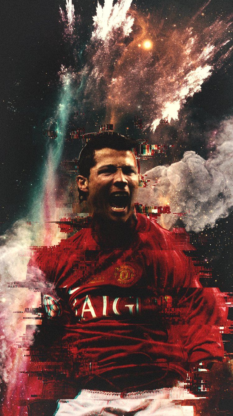 750x1334 Footy Wallpaper on X: Cristiano Ronaldo Man Utd iPhone wallpaper. RTs much appreciated #MUFC / X