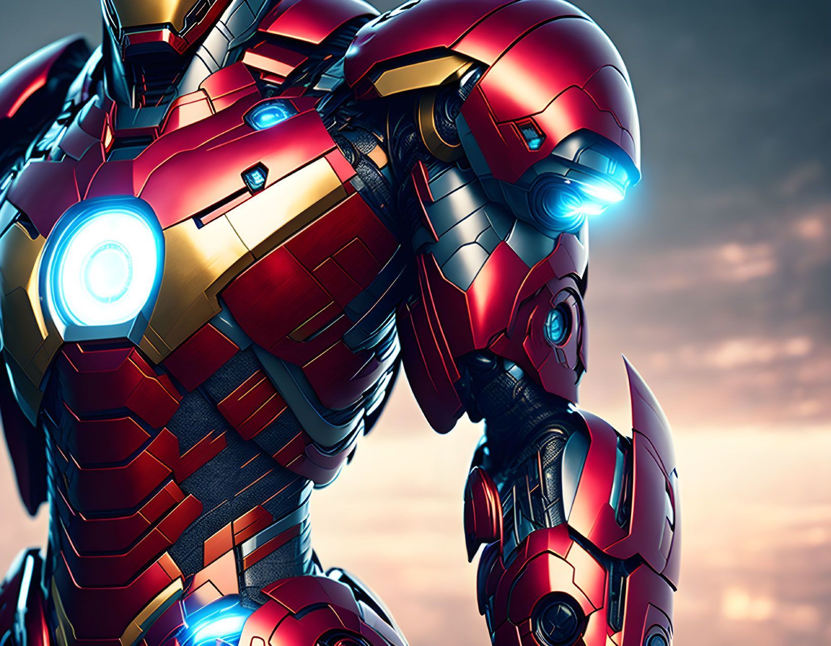 1643x1278 Iron Man. Deep Dream Generator