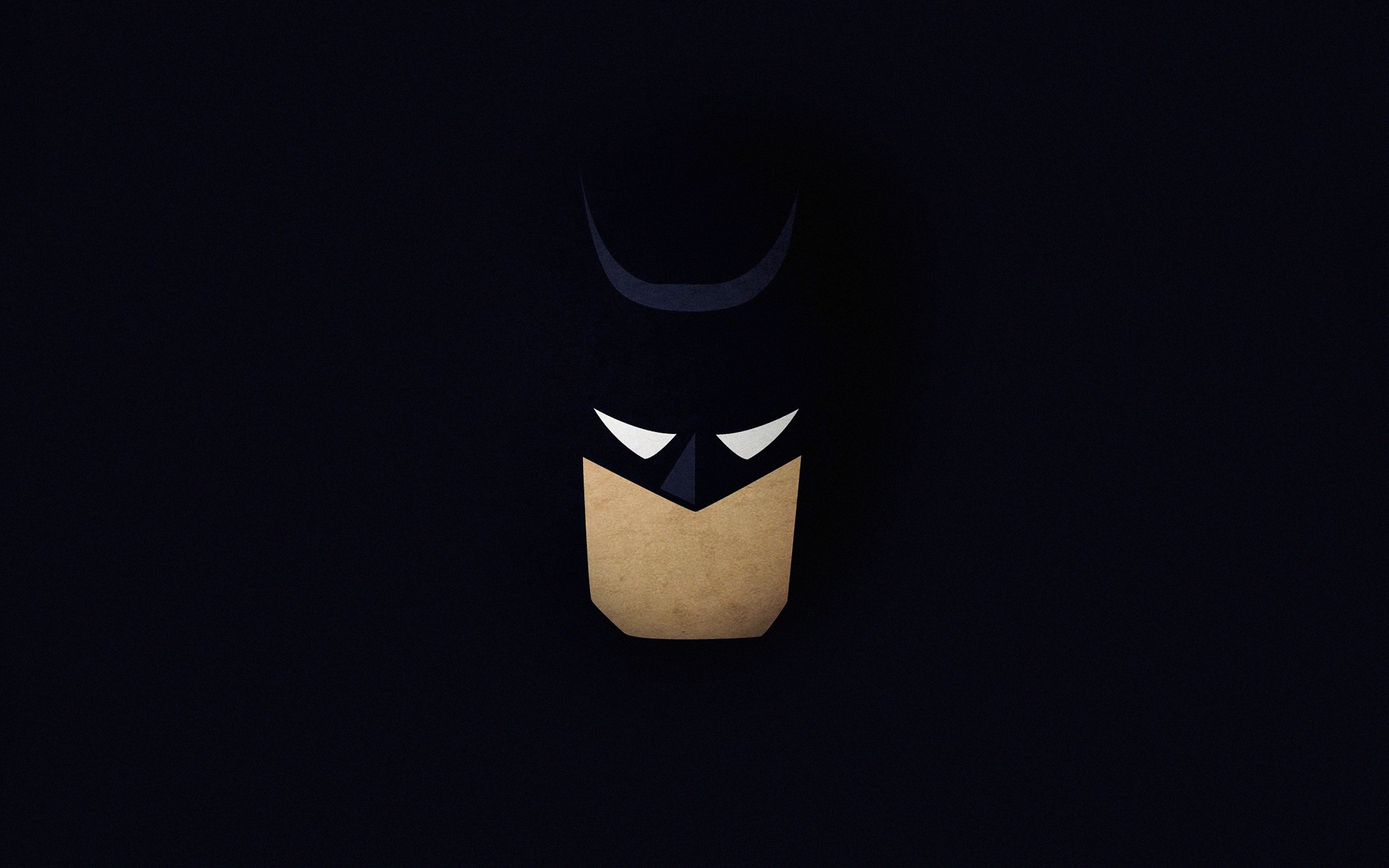 3840x2400 wallpaper for desktop, laptop. wallpaper batman face dark minimal