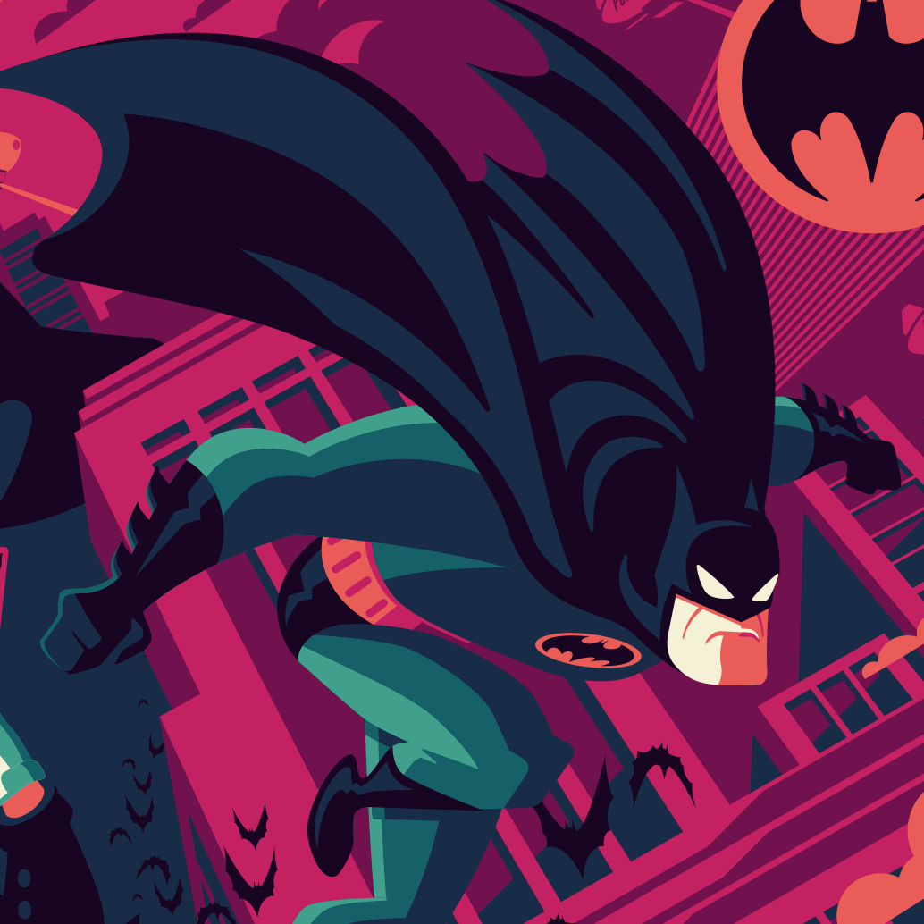 1034x1034 BATMAN MASK OF THE PHANTASM variant edition screenprint