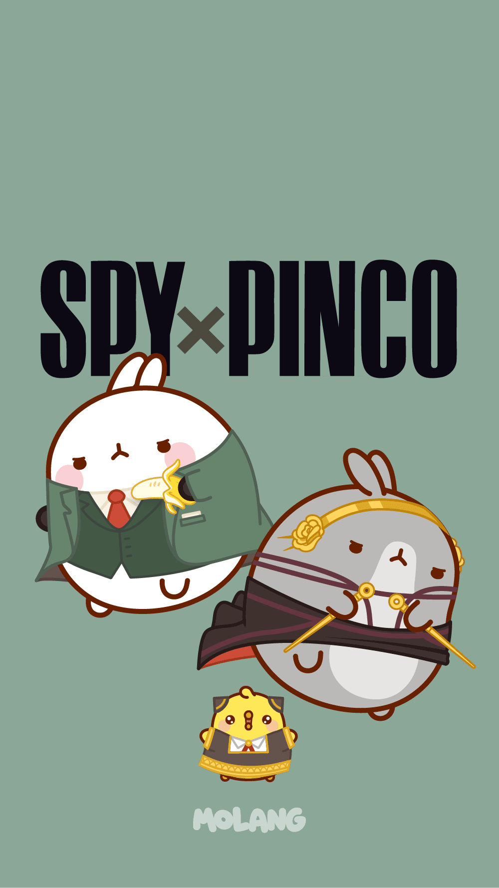 1000x1779 Molang Parody Wallpaper: Spy x Family Wallpaper of Molang