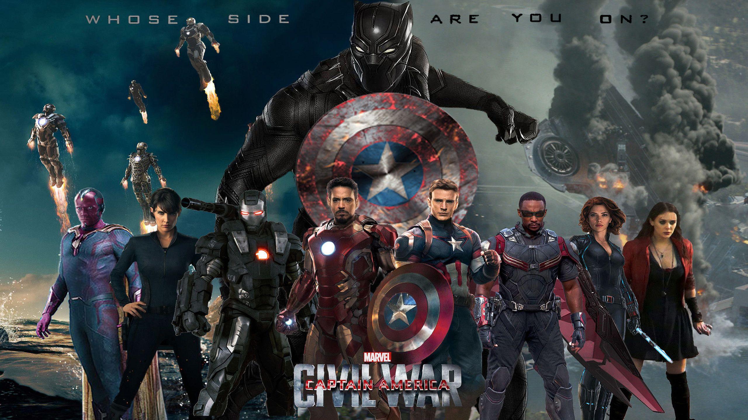2560x1440 Captain America Civil War Desktop Wallpaper