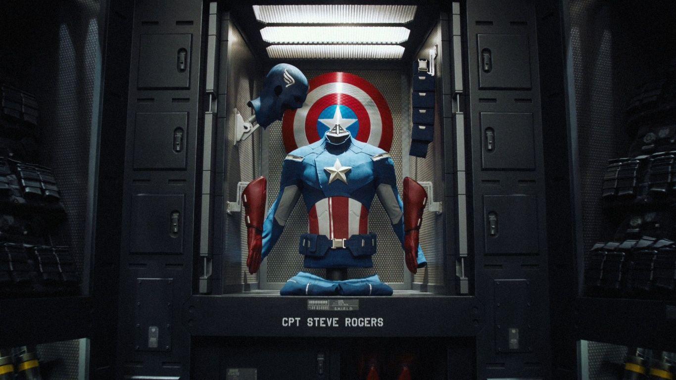 1366x768 Captain America Costume desktop PC and Mac wallpaper