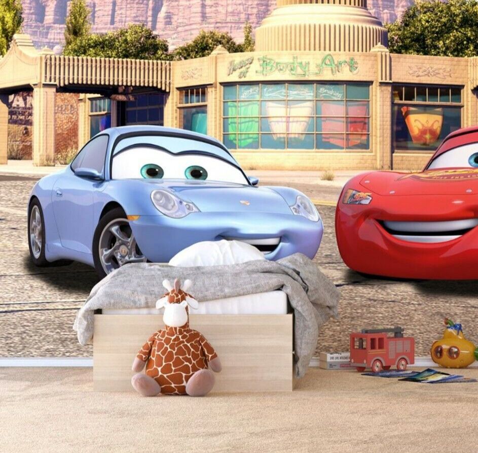 943x893 Disney kids bedroom wallpaper Cars 3 PREMIUM photo wall mural Sally