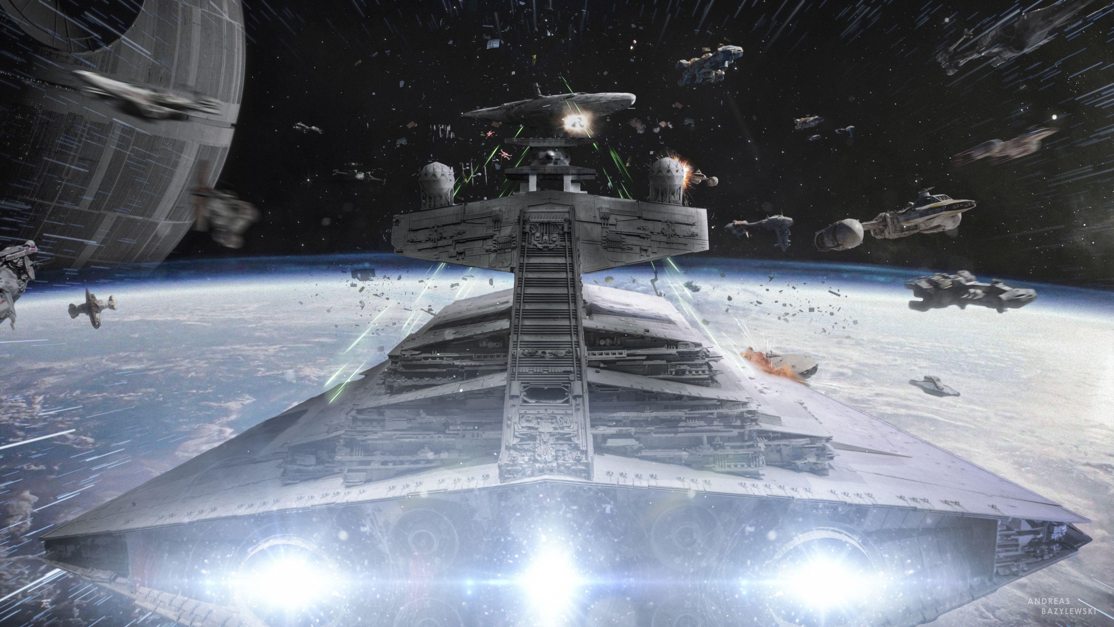 3840x2160 Wallpaper 4k Star Wars Devastator Ship 4k Wallpaper